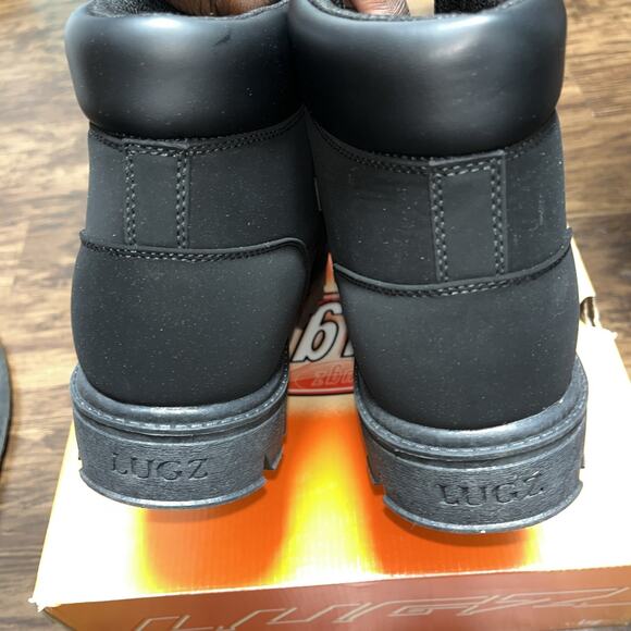 Lugz Warsaw 6 Inch Slip Resistant Soft Toe Work Boot Mens Black MWARSD Size 12 main image 4